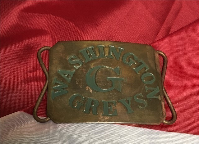 Belt Buckle, Civil War Washington Greys Belt plate #8893 reenactment-img-2