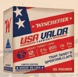Winchester USA Valor 12 GA 2.75" 1-1/8 OZ #7.5 1200 FPS Target Load 250 RD-img-1