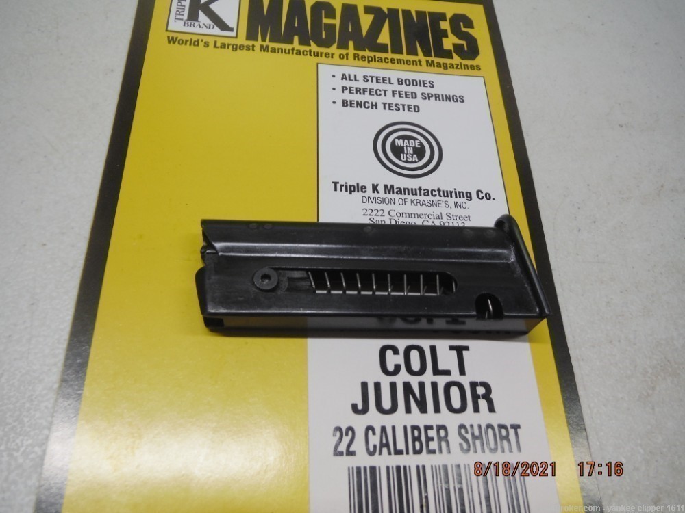 COLT JUNIOR 22 SHORT Magazine 6RD also Astra Cub Magazine-img-0