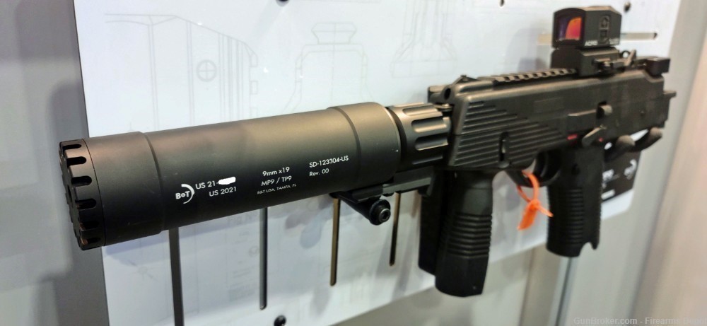 B&T TP9-N  MP9 9mm RBS Suppressor. APC SPC B&T/Hk 3-lug mount is included.-img-6