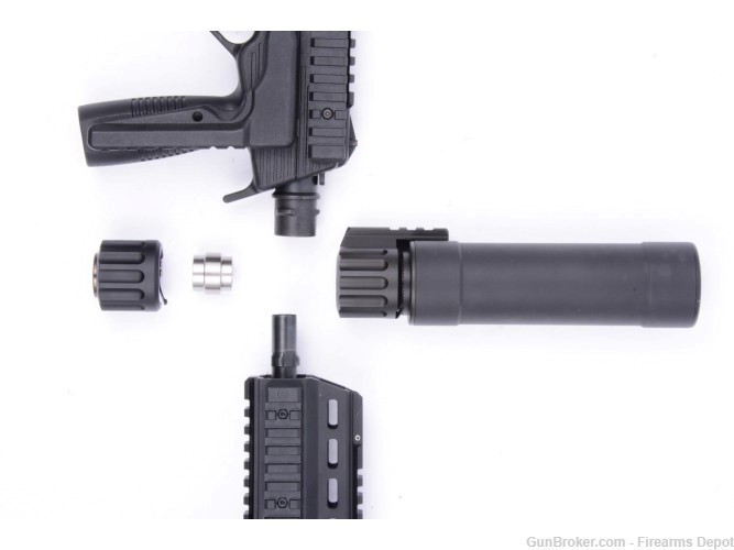 B&T TP9-N  MP9 9mm RBS Suppressor. APC SPC B&T/Hk 3-lug mount is included.-img-0