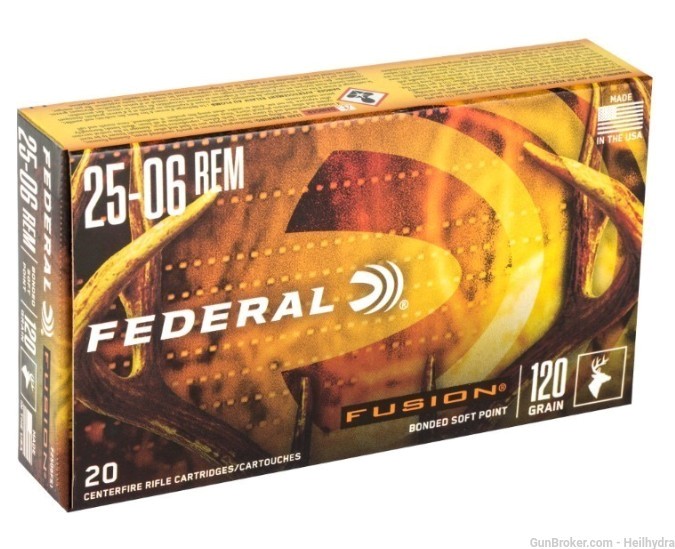 60rnds of Federal Fusion 25-06 REM 120 gr-img-1