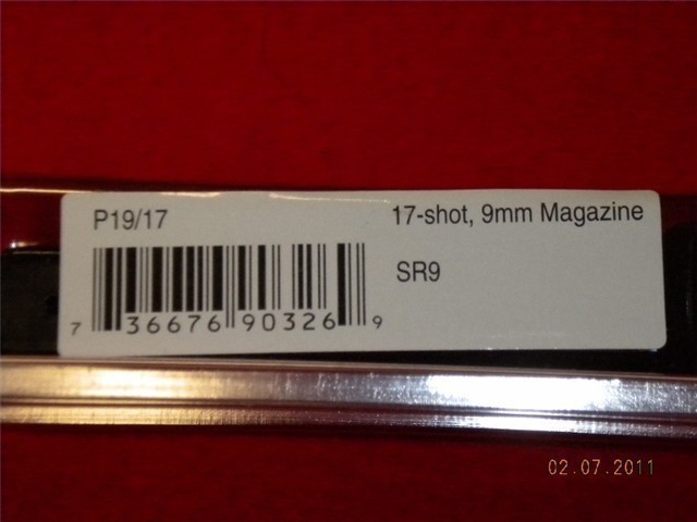 (5 TOTAL) RUGER 9E MAGAZINE 17 ROUND 9mm 90326 RUGER SR9 COMPACT (NEW)-img-2