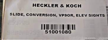 HK VP9 SLIDE KIT OPTICS READY w/ELEVATED SIGHTS 51001080 (NEW IN THE BOX)-img-1