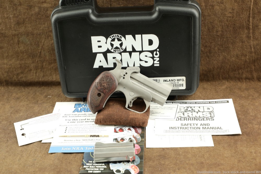 Bond Arms Inland Liberator .45 ACP Derringer Pistol w/ Extra .40 S&W Barrel-img-2