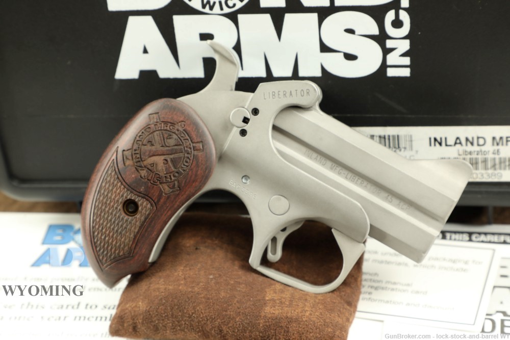 Bond Arms Inland Liberator .45 ACP Derringer Pistol w/ Extra .40 S&W Barrel-img-0