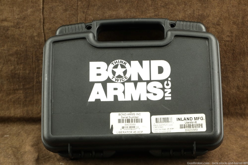 Bond Arms Inland Liberator .45 ACP Derringer Pistol w/ Extra .40 S&W Barrel-img-25