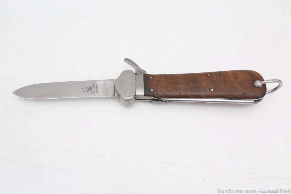 GERMAN WWII LUFTWAFFE PARATROOPER GRAVITY KNIFE SMF MAKER MARK (NICE)-img-28