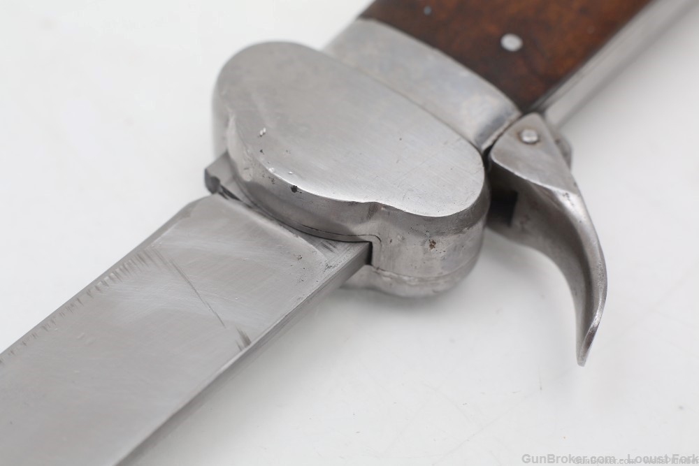GERMAN WWII LUFTWAFFE PARATROOPER GRAVITY KNIFE SMF MAKER MARK (NICE)-img-14
