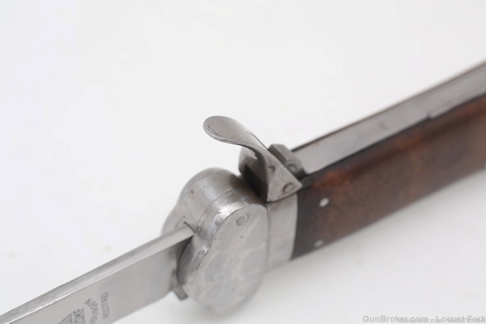 GERMAN WWII LUFTWAFFE PARATROOPER GRAVITY KNIFE SMF MAKER MARK (NICE)-img-20