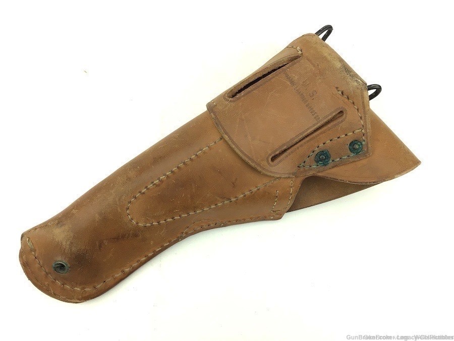 US WWII 1911 GOVERNMENT MODEL USGI 1911-A1 45ACP HOLSTER WARREN LEATHER-img-1