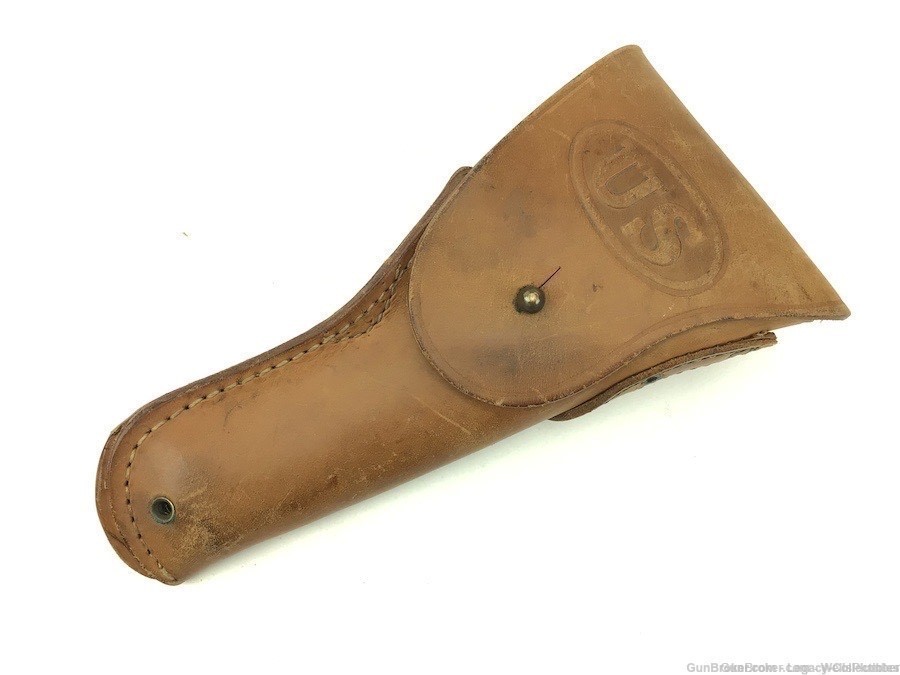 US WWII 1911 GOVERNMENT MODEL USGI 1911-A1 45ACP HOLSTER WARREN LEATHER-img-0