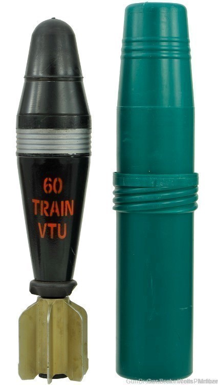 CZECH 60MM MORTAR ROUND TRAINING MODEL WITH CONTAINER INERT-img-0