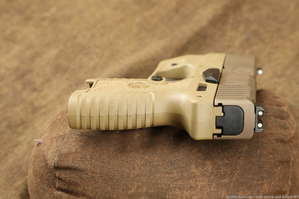 FN 503 FDE Integrated LaserMax Flashlight 9mm Concealed Carry Slim Pistol -img-11