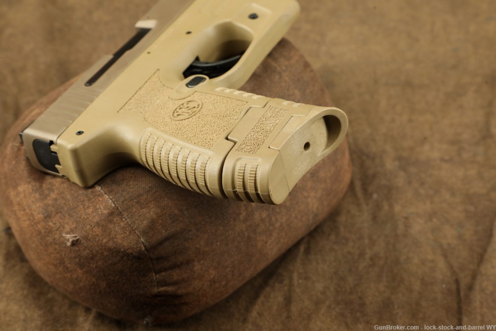 FN 503 FDE Integrated LaserMax Flashlight 9mm Concealed Carry Slim Pistol -img-32