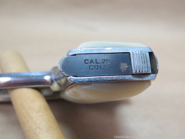 Colt 1908 Hammerless .25ACP Nickel Pearl Grips-img-17