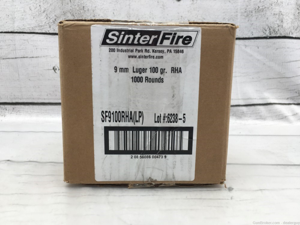 SinterFire 9mm Luger 100 Grain 1000 Rounds Ammo -img-2