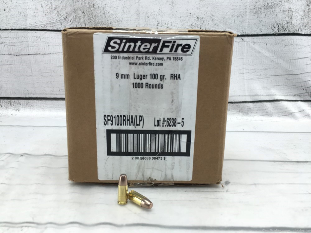 SinterFire 9mm Luger 100 Grain 1000 Rounds Ammo -img-0