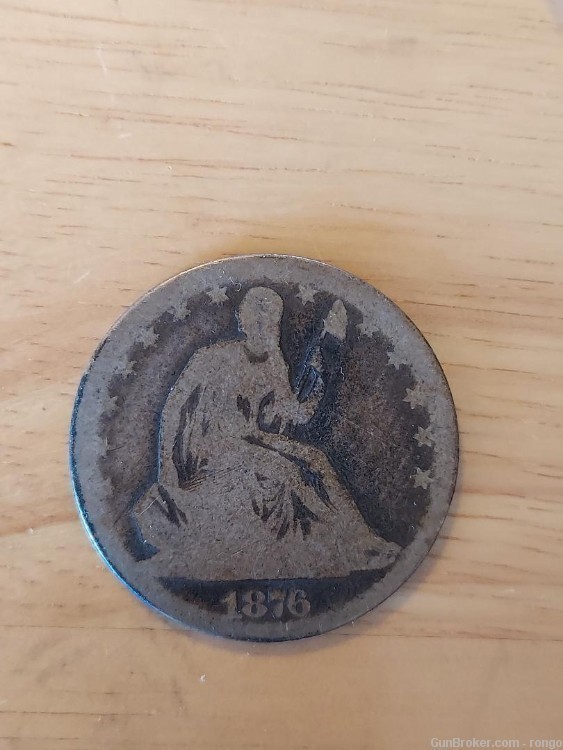 1876 SEATED HALF dollar  (U6)-img-0