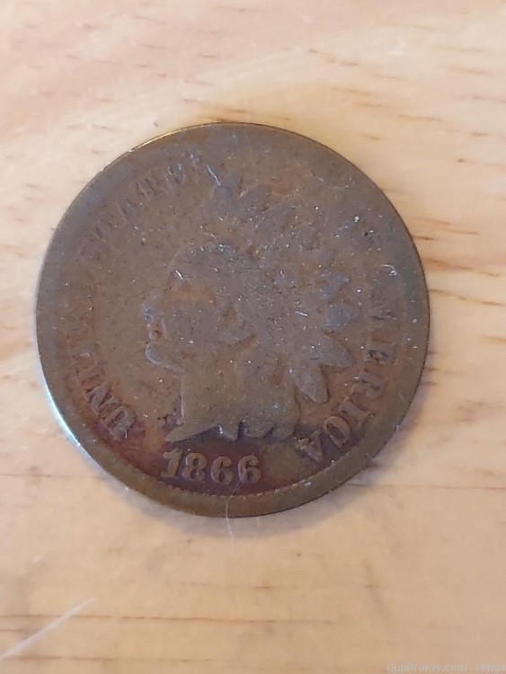 1866 INDIAN CENT a great gift (U6)-img-1