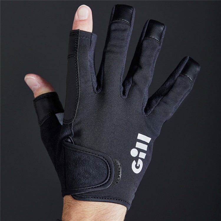 GILL Championship Gloves - Long Finger, Color: Black, Size: S (7253BS)-img-2