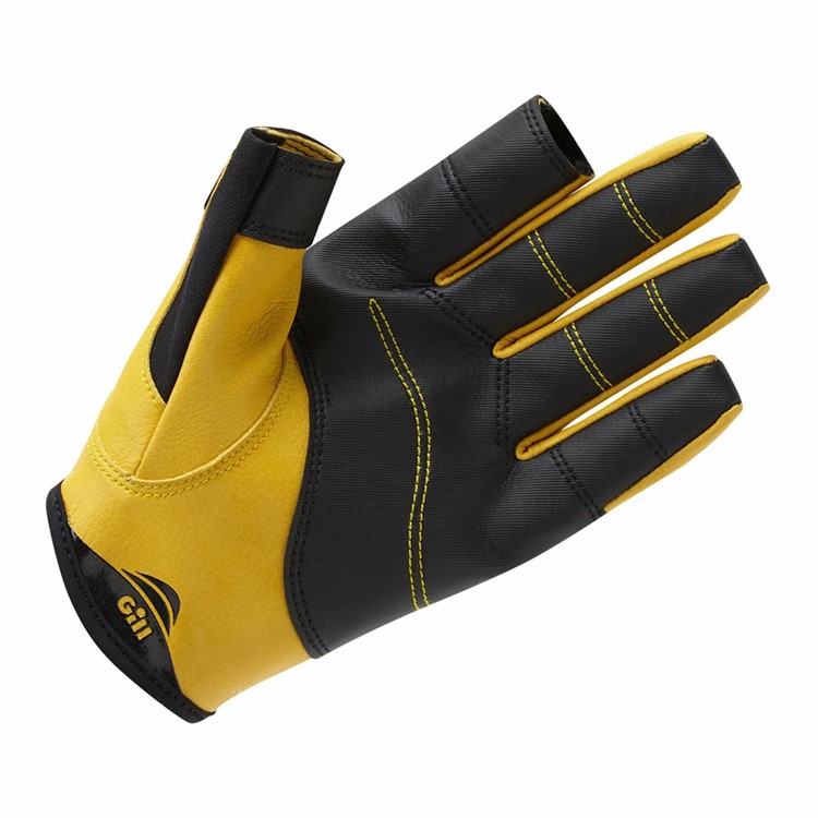 GILL Pro Gloves - Long Finger, Color: Black, Size: L (7453BL)-img-1