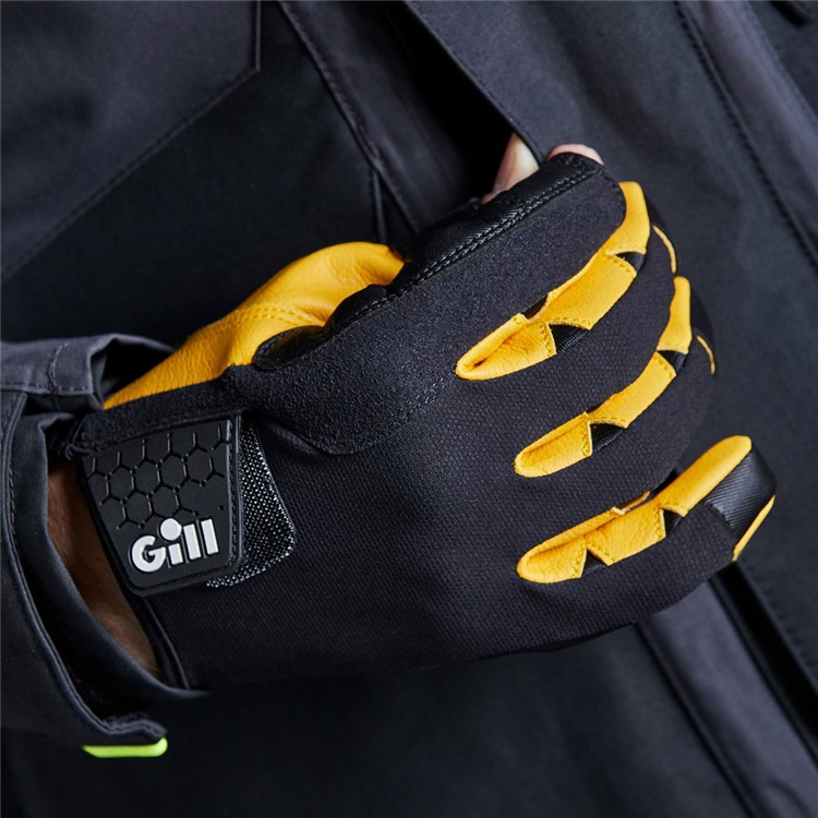 GILL Pro Gloves - Long Finger, Color: Black, Size: L (7453BL)-img-2