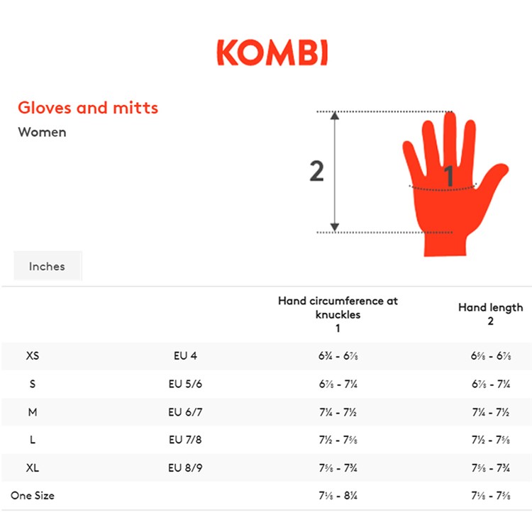 KOMBI Sanctum Gloves, Color: White, Size: XL-img-2