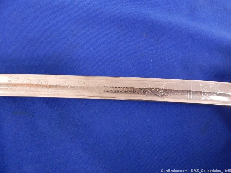 WW1 WWI Officer Sword with Scabbard (Named)-img-3