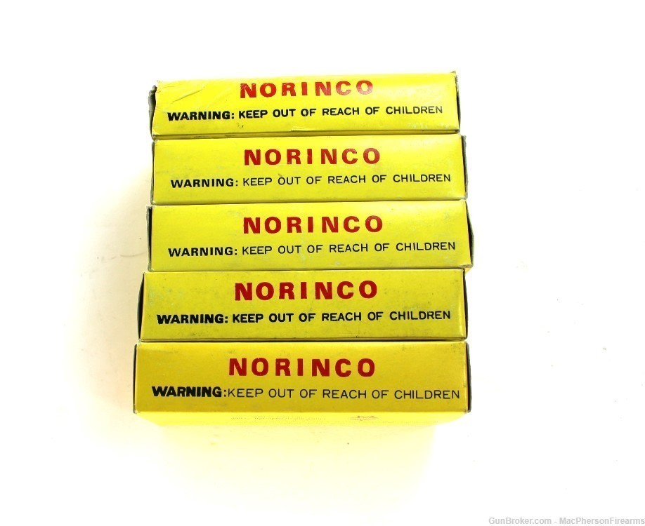 Norinco 7.62x39mm Ammo (Non-Corrosive) yellow box 100 Rounds-img-3