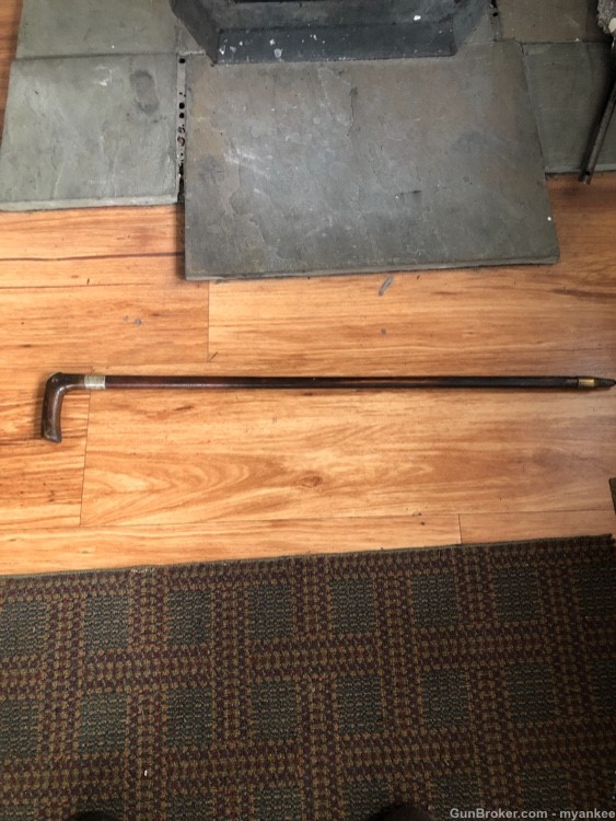 Antique Wooden Cane Gun 32 RF ?-img-0