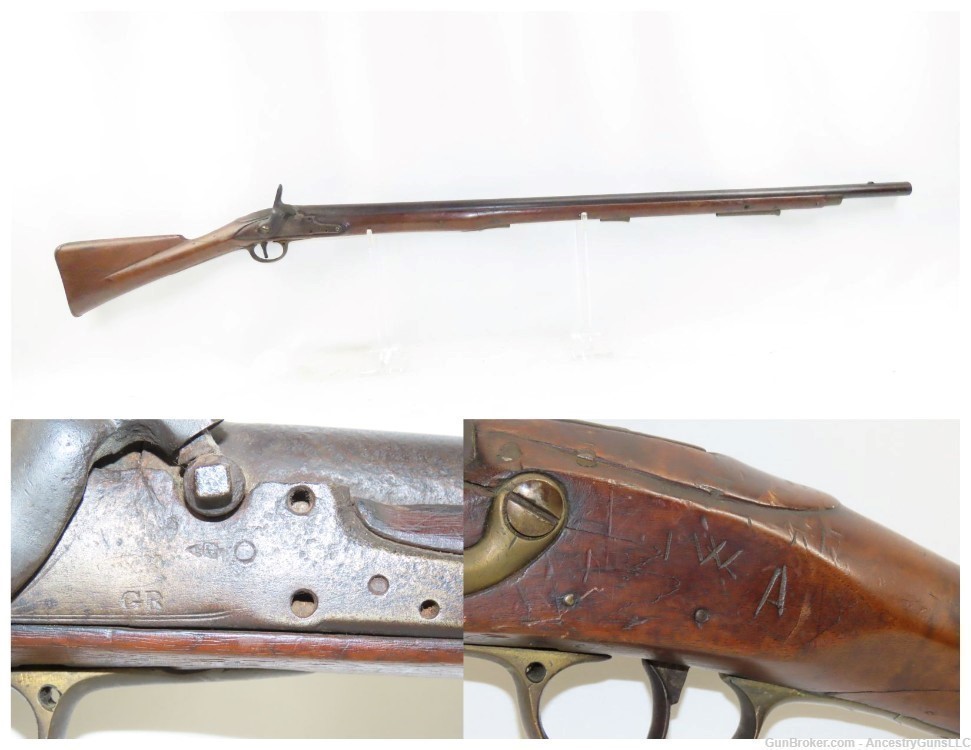BRITISH Antique India Pattern BROWN BESS .75 Percussion Conversion MUSKET  -img-0