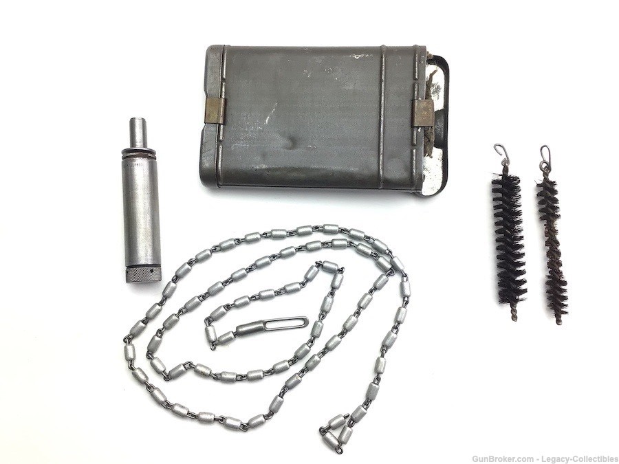 1937 Mauser K98 Cleaning Kit 8mm Early WWII German Rifle Part-img-0