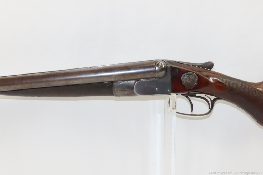 c1889 mfr Antique W.W. GREENER Double Barrel SxS Boxlock HAMMERLESS Shotgun-img-3