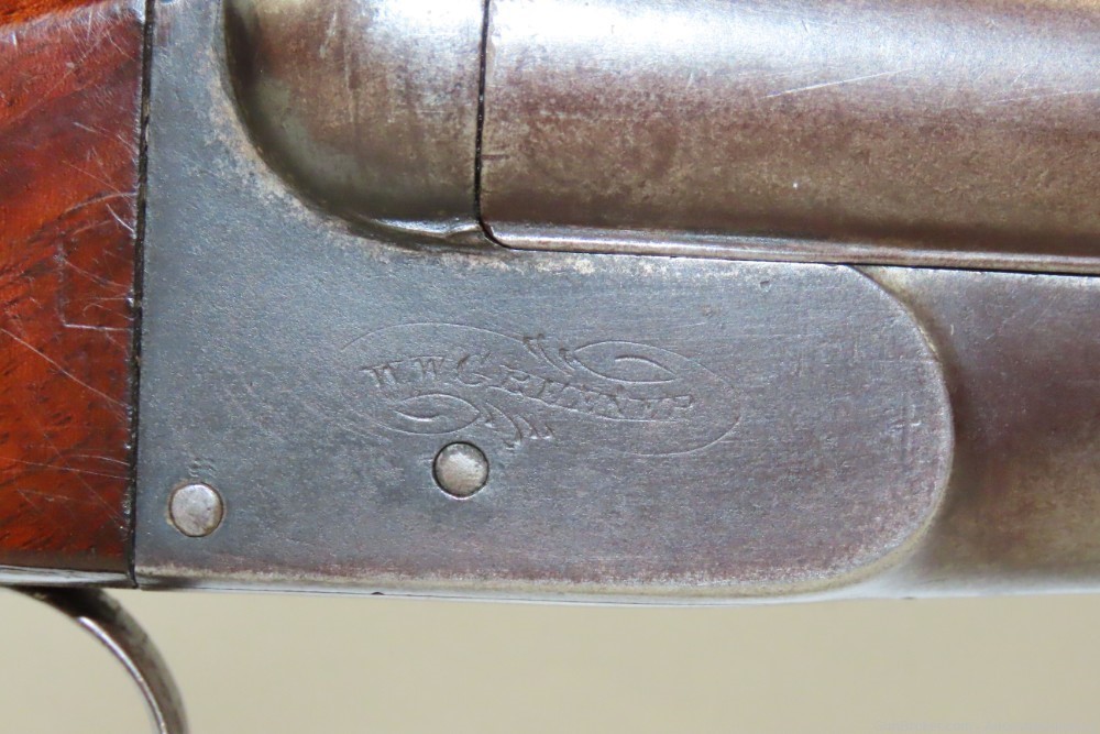 c1889 mfr Antique W.W. GREENER Double Barrel SxS Boxlock HAMMERLESS Shotgun-img-14