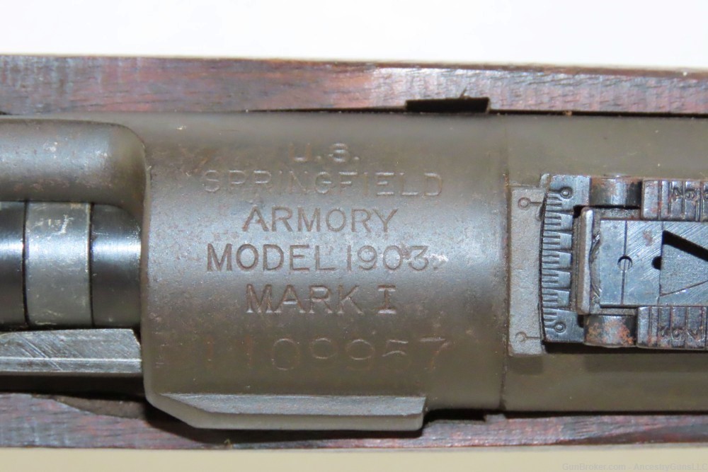World War II U.S. SPRINGFIELD M1903 MARK I C&R Military Rifle FLAMING BOMB -img-7