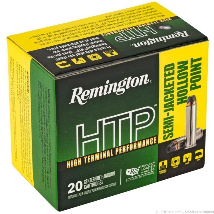 Remington HTP .38 Special 110 Grain Semi-Jacketed Hollow Point - 20 Rounds-img-1