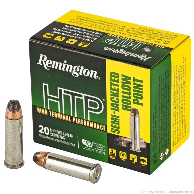 Remington HTP .38 Special 110 Grain Semi-Jacketed Hollow Point - 20 Rounds-img-0