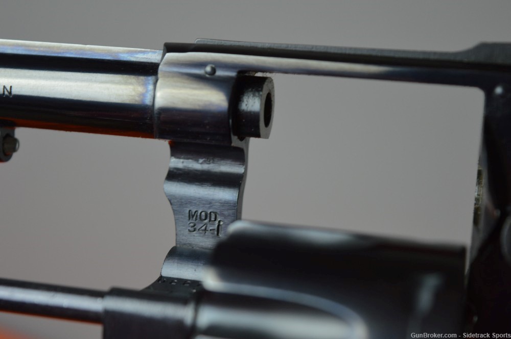 Smith & Wesson Model 34-1 22LR Flat Latch, Round Butt, Diamond Grips Pre-69-img-14
