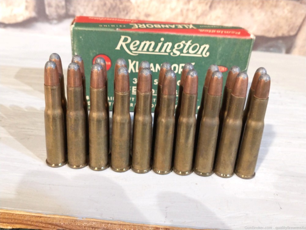303 SAVAGE ammo NICE FULL BOX OF VINTAGE REMINGTON KLEANBORE!  BUY NOW!-img-3