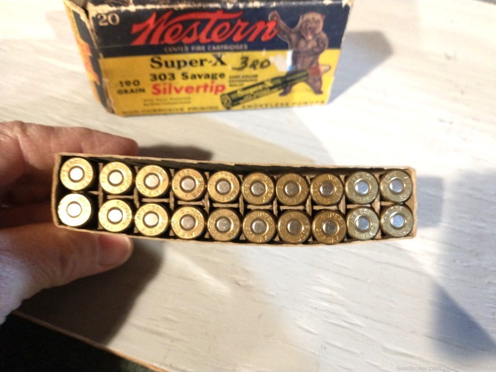 303 SAVAGE ammo WESTERN SUPER X SILVERTIP in BEAR BOX!   BUY NOW!-img-2