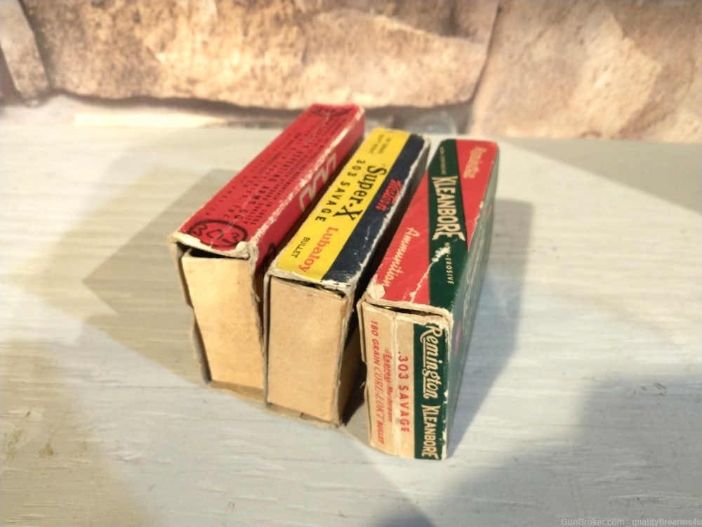 303 SAVAGE ammo 42 ROUNDS VINTAGE FACTORY ammo BUY NOW!-img-1