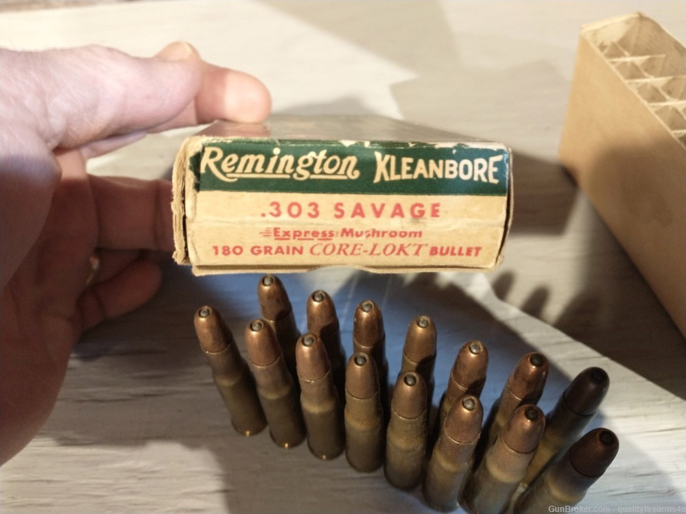 303 SAVAGE ammo 42 ROUNDS VINTAGE FACTORY ammo BUY NOW!-img-3