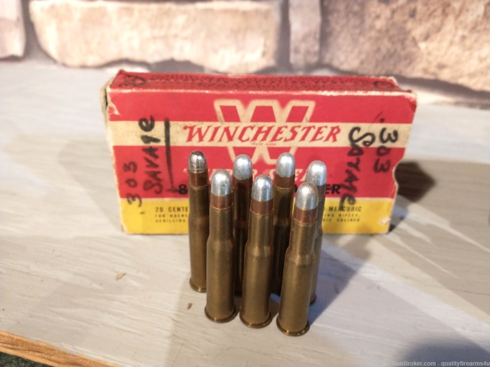 303 SAVAGE ammo 42 ROUNDS VINTAGE FACTORY ammo BUY NOW!-img-5