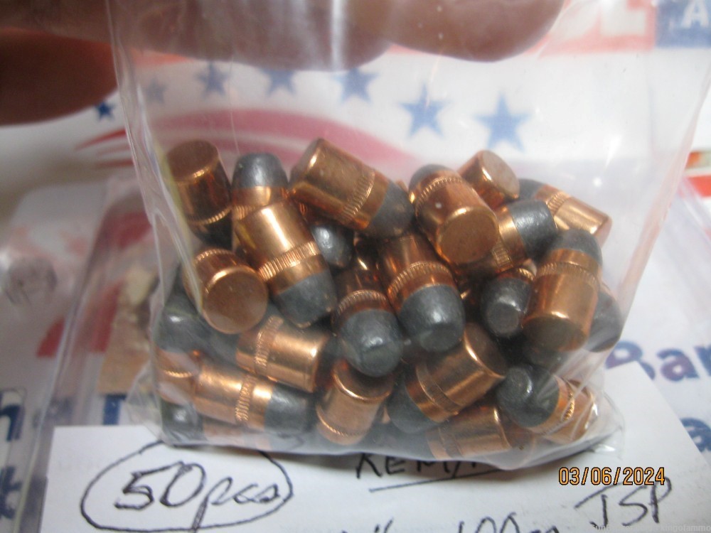 SCARCE 50 Original Remington 100 gr JFP Bullets for 32-20 Winchester; more-img-2