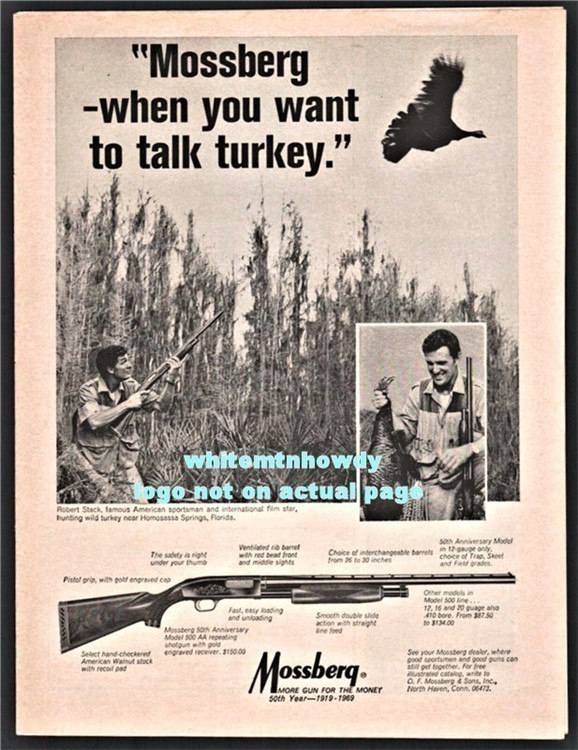 1969 MOSSBERG 500 AA Repeating SHOTGUN AD-img-0