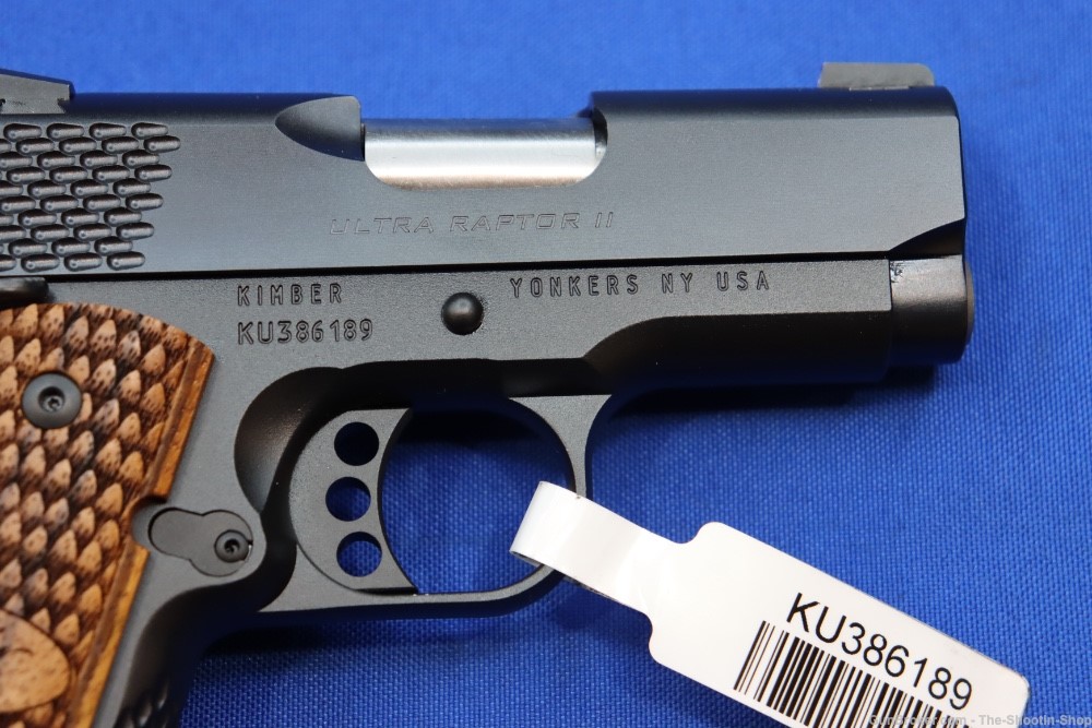 Kimber CUSTOM SHOP Ultra Raptor II 1911 Pistol 45ACP 3" Compact NS MS SA 45-img-8