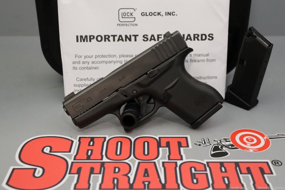 Glock 43 3.41" 9mm w/Box-img-0