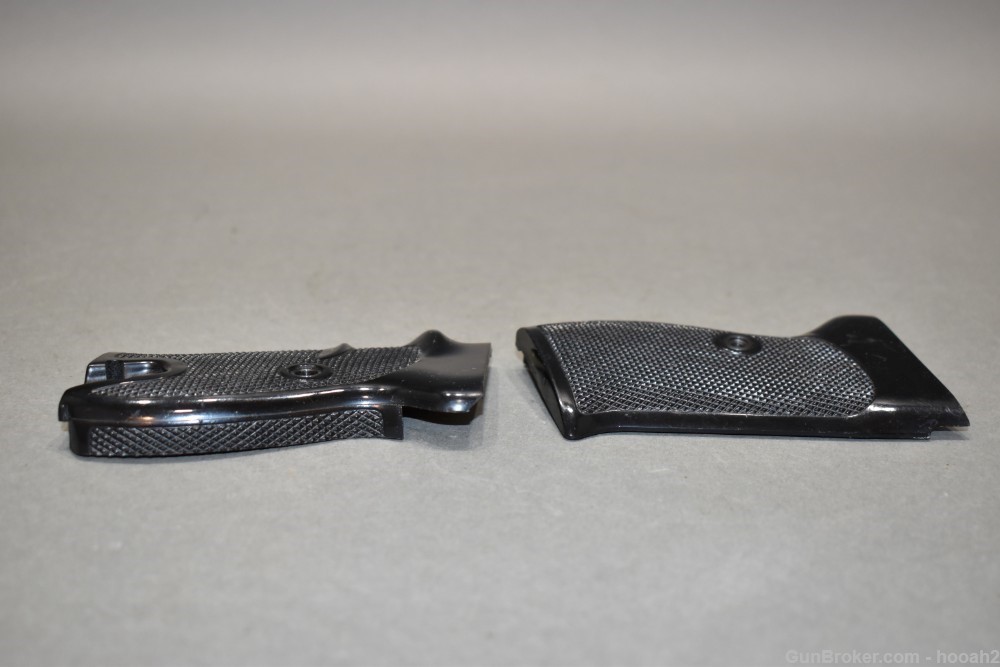 Surplus German P-1 Walther Black Plastic Checkered Grips 743-img-6