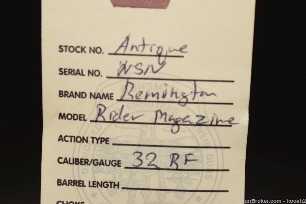 Fine Remington Rider Magazine Pistol 32 Rimfire Extra Short 80% Org Nickel-img-1